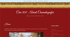 Desktop Screenshot of cine800.com